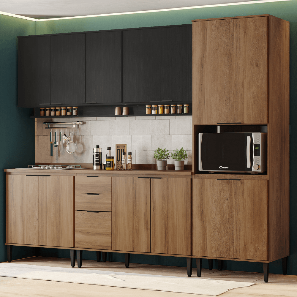 Armario-de-Cozinha-Completa-c-Balcao-Miami-Loft-Carraro-Preto-Touch-com-Freijo-01
