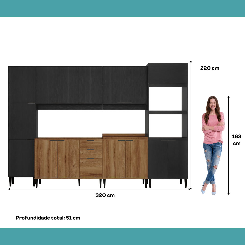 Armario-de-Cozinha-Completa-c-Balcao-Miami-Look-Carraro-Preto-Touch-com-Freijo-06