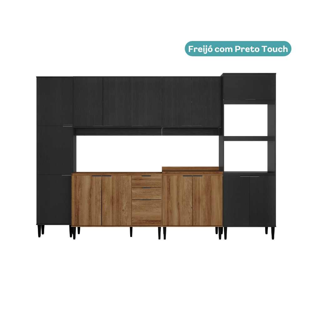 Armario-de-Cozinha-Completa-c-Balcao-Miami-Look-Carraro-Preto-Touch-com-Freijo-02