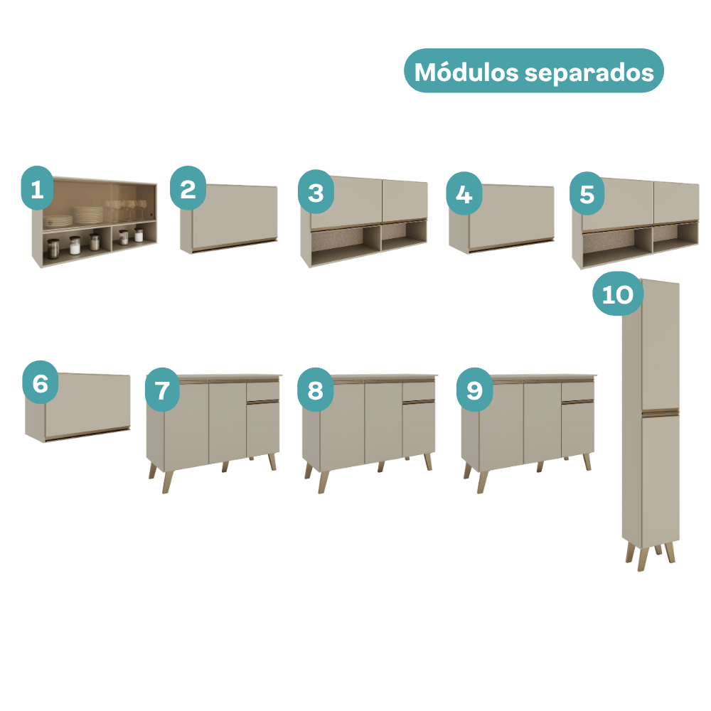 CONJUNTO ATLANTA VIVA BP AMD VIDRO - 03