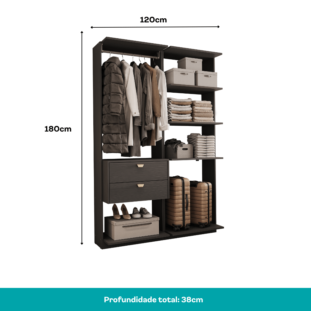 Closet-Modulado-2-Gavetas-Alasca-Preto-Touch-Carraro-03