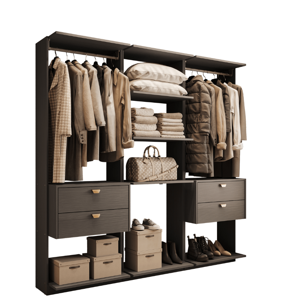 Closet-Modulado-4-Gavetas-Alasca-Preto-Touch-Carraro-01-ML