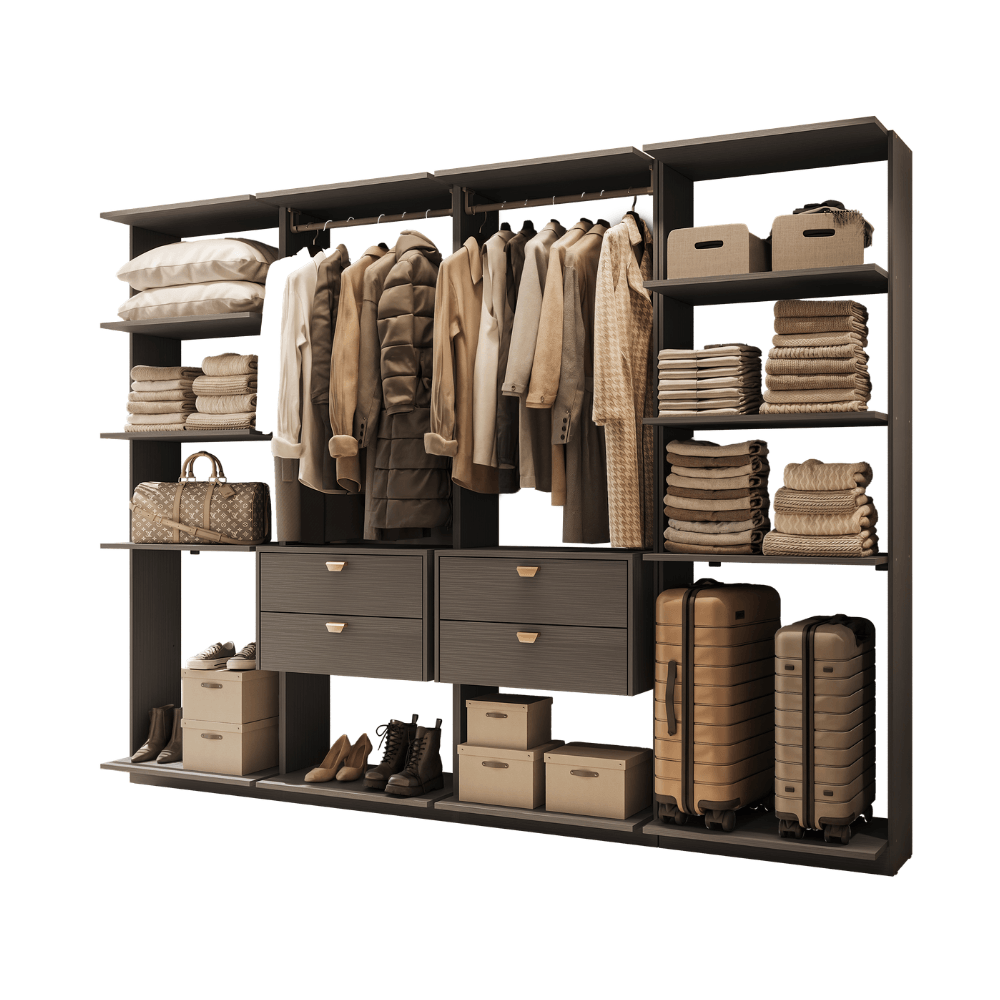 Closet-Modulado-4-Gavetas-Alasca-Preto-Touch-Carraro-01-ML