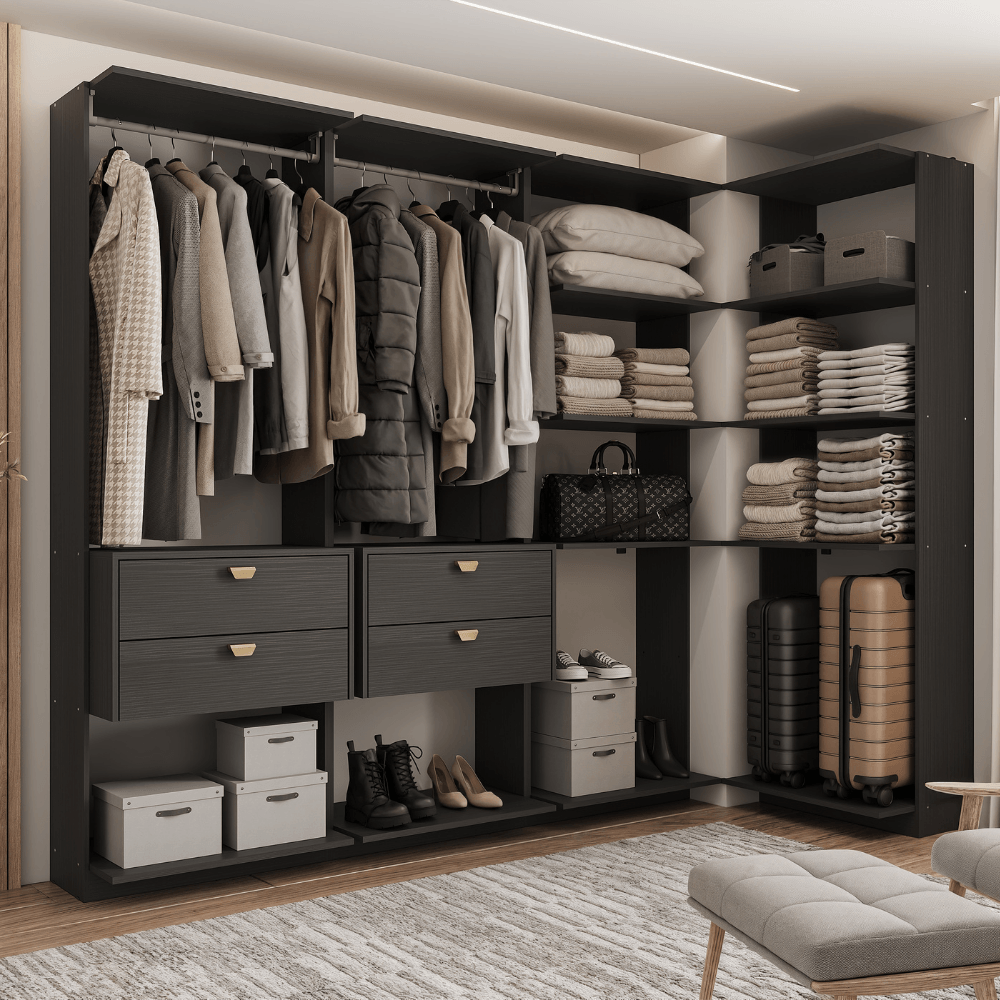 Closet-Modulado-4-Gavetas-Alasca-Preto-Touch-Carraro-01