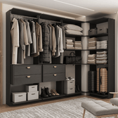 Closet-Modulado-4-Gavetas-Alasca-Preto-Touch-Carraro-01