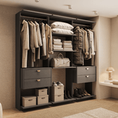 Closet-Modulado-4-Gavetas-Alasca-Preto-Touch-Carraro-01