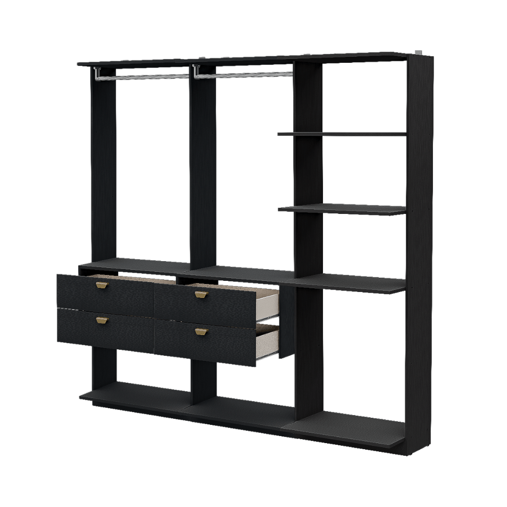 Closet-Modulado-4-Gavetas-Alasca-Preto-Touch-Carraro-02