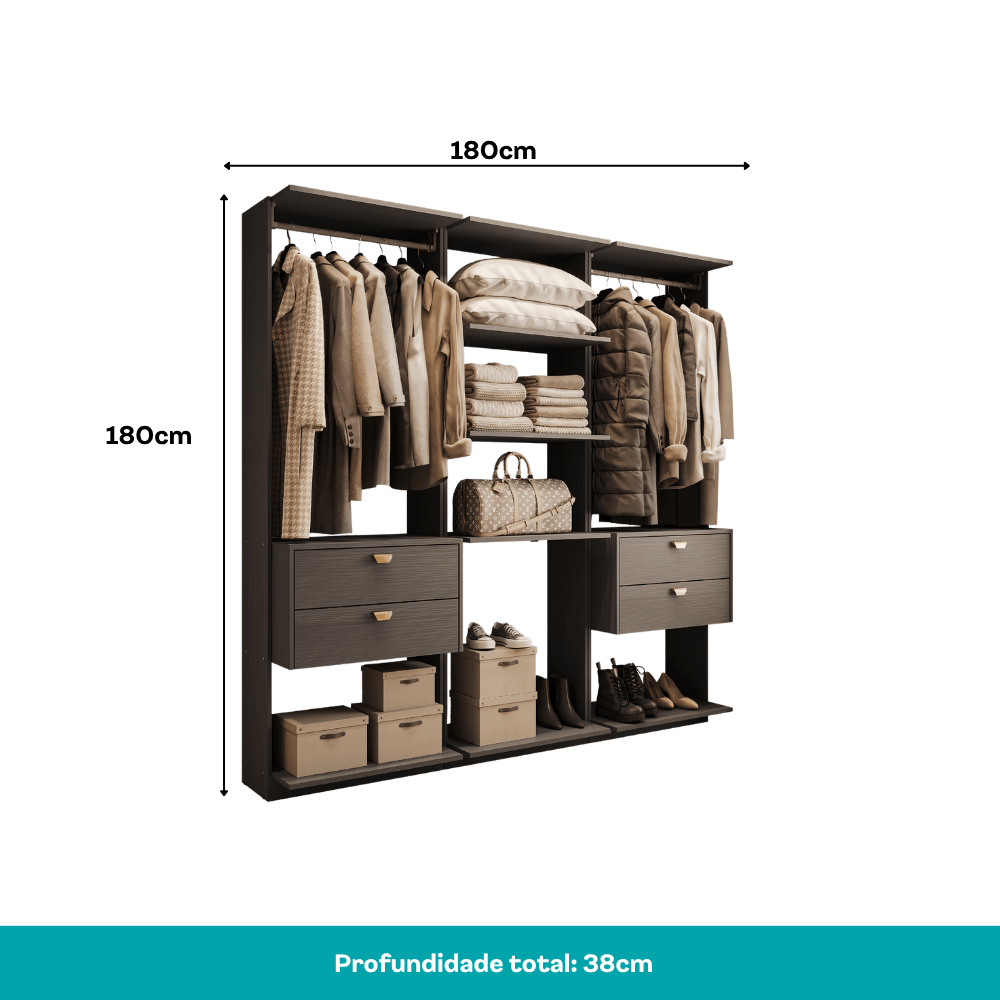 Closet-Modulado-4-Gavetas-Alasca-Preto-Touch-Carraro-03