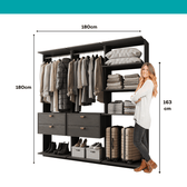 Closet-Modulado-4-Gavetas-Alasca-Preto-Touch-Carraro-06