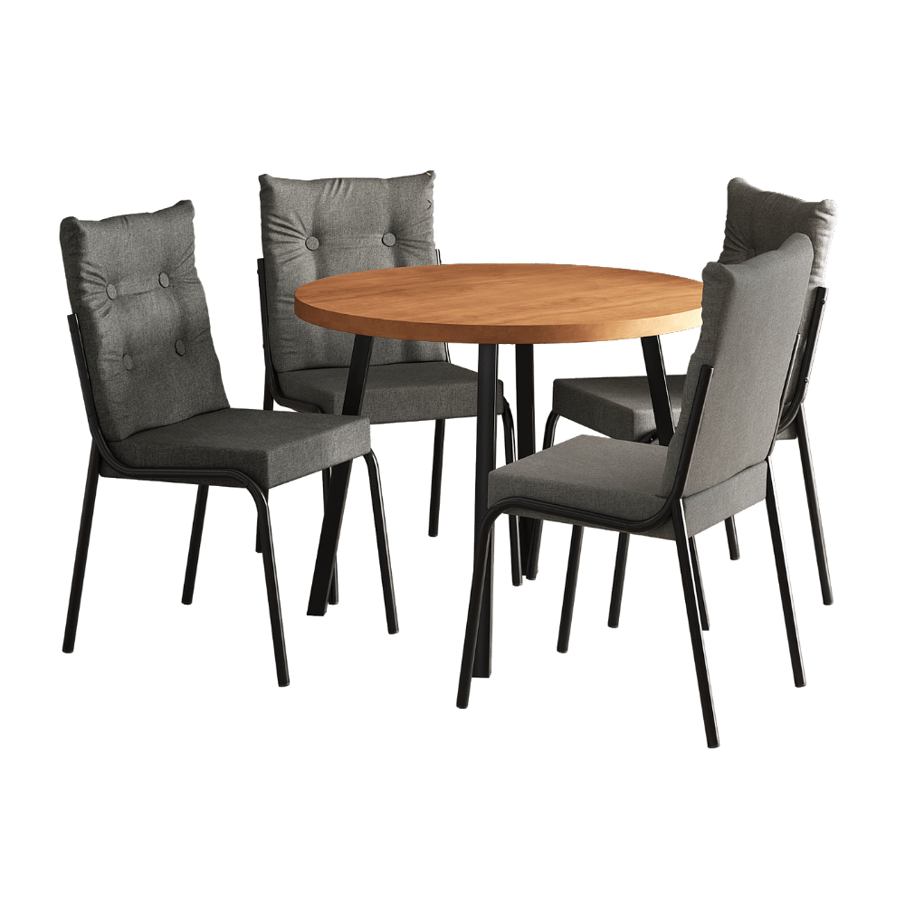 Conjunto-Sala-de-Jantar-4-Cadeiras-Dublin-Carraro-Preto-01-ML
