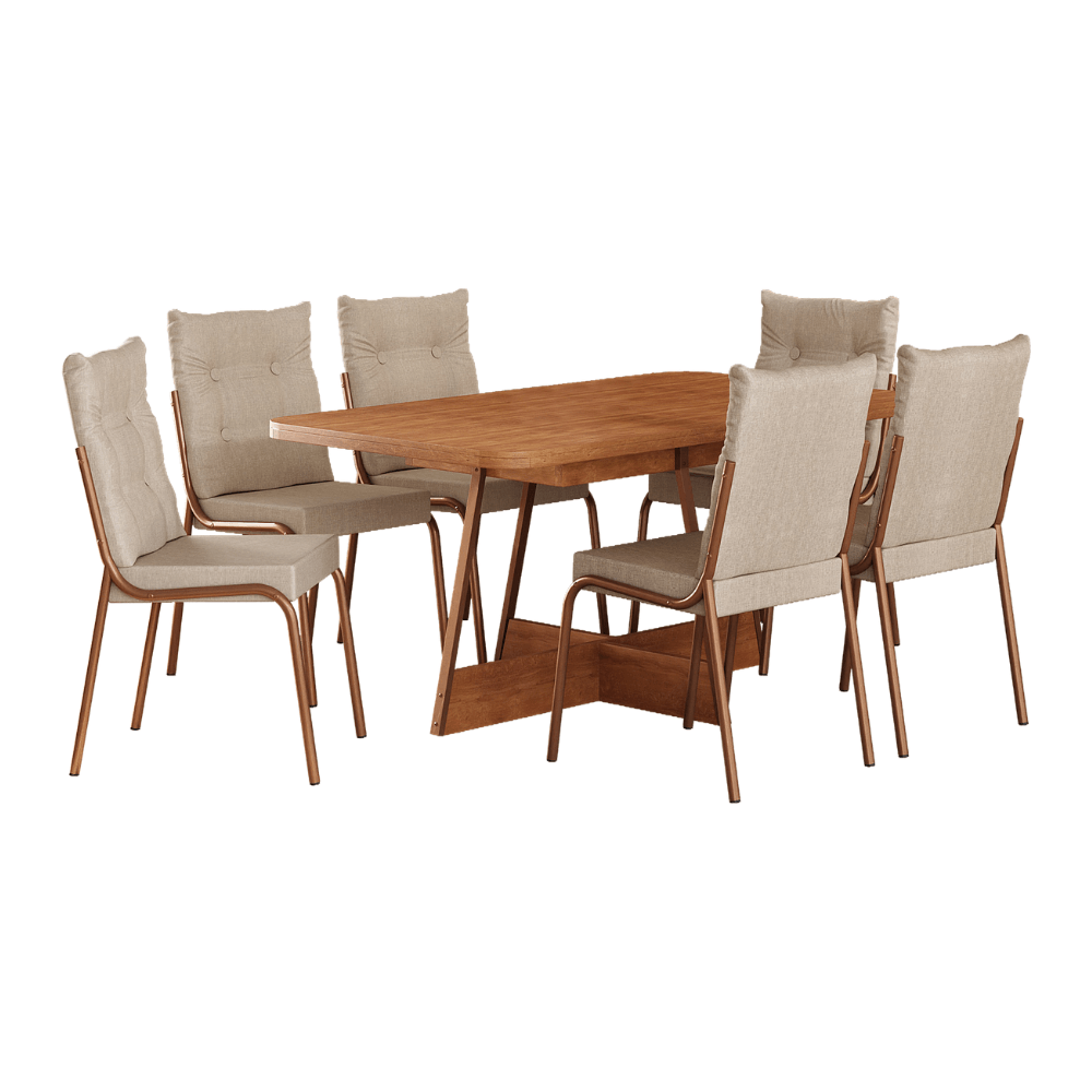 Conjunto-Sala-de-Jantar-6-Cadeiras-California-Carraro-Rose-Cobre-01-ML