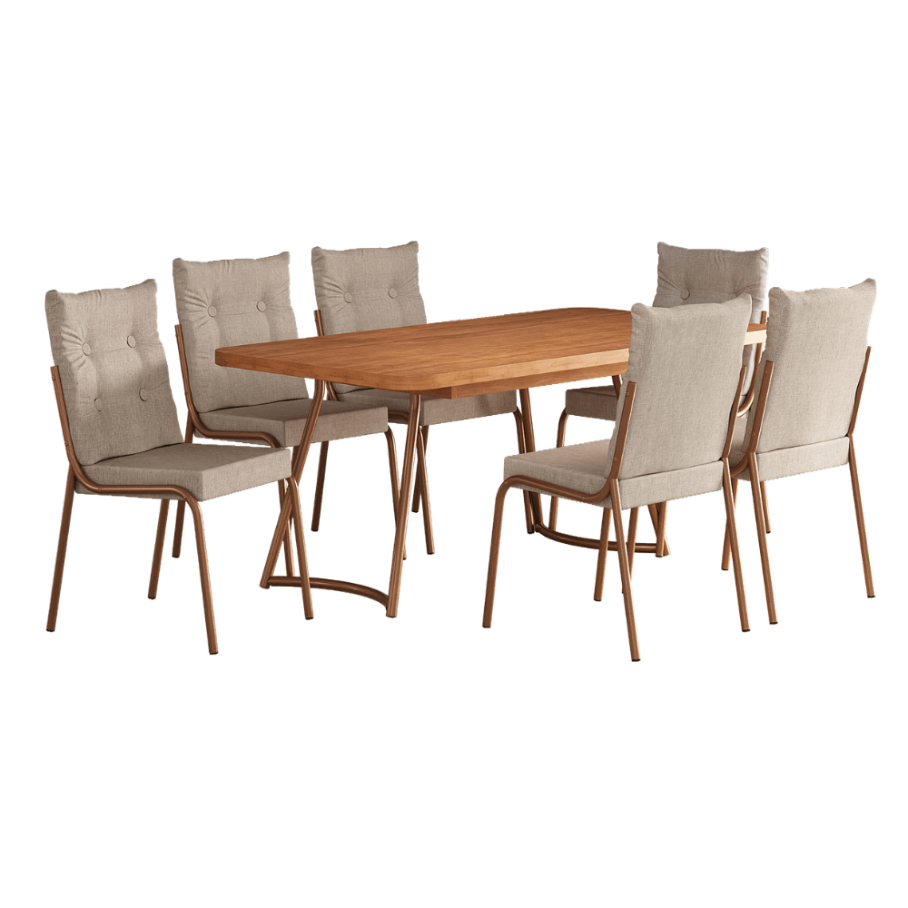 Conjunto-Sala-de-Jantar-6-Cadeiras-Dallas-Carraro-Rose-Cobre-01-ML