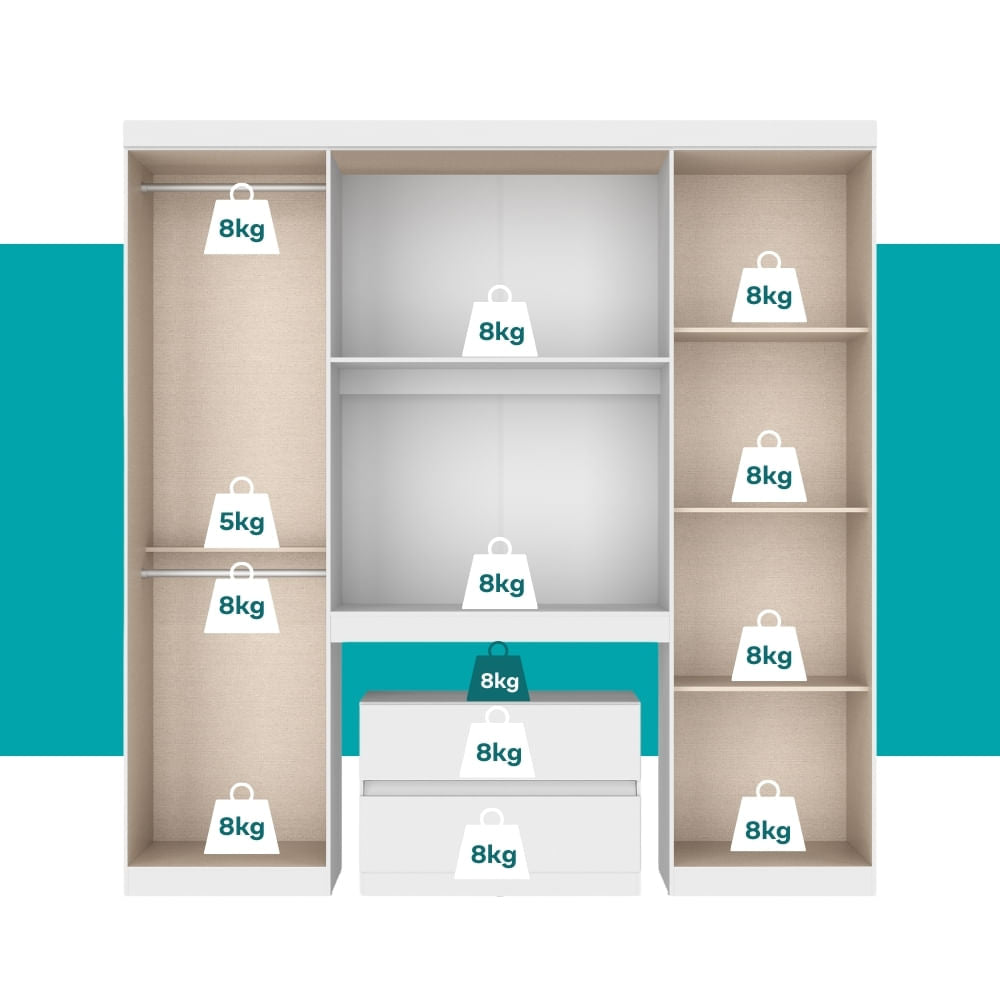 Guarda-Roupa-Casal-6-Portas-Porto-c_-Gaveteiro-Carraro-Branco-06