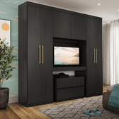 Guarda-Roupa-Infantil-6ptas-Porto-C_Gaveteiro-PainelTV-Preto-01