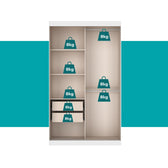 Guarda-Roupa-Solteiro-2-Portas-de-Correr-Nivus-Carraro-Branco-c_-Noce-06