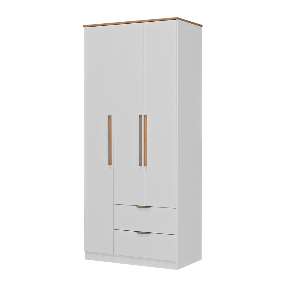 Guarda-Roupa-Solteiro-3-Portas-Milan-Carraro-Branco-01-ML