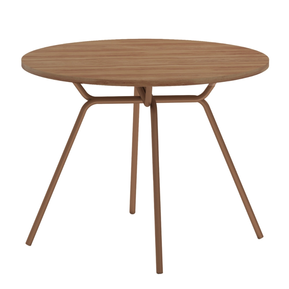 Mesa de Jantar 4 Lugares Redonda 1588 Carraro Freijó com Rose