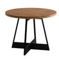 Mesa de Jantar Redonda Átria 1594 Carraro Nogal com Preto