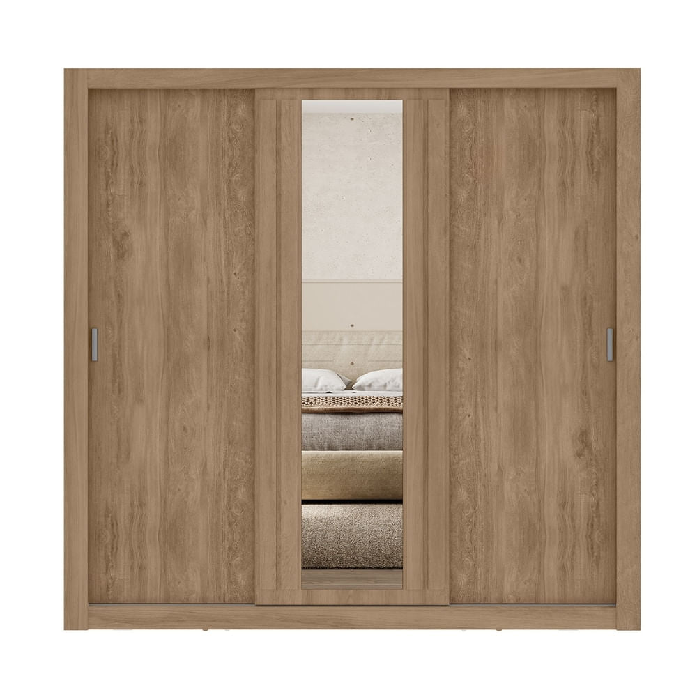 Roupeiro-Doha-3-portas-com-2-gavetas-1-Espelho-Central-Noce-com-Linho-02