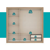 Roupeiro-Doha-3-portas-com-2-gavetas-1-Espelho-Central-Noce-com-Linho-06