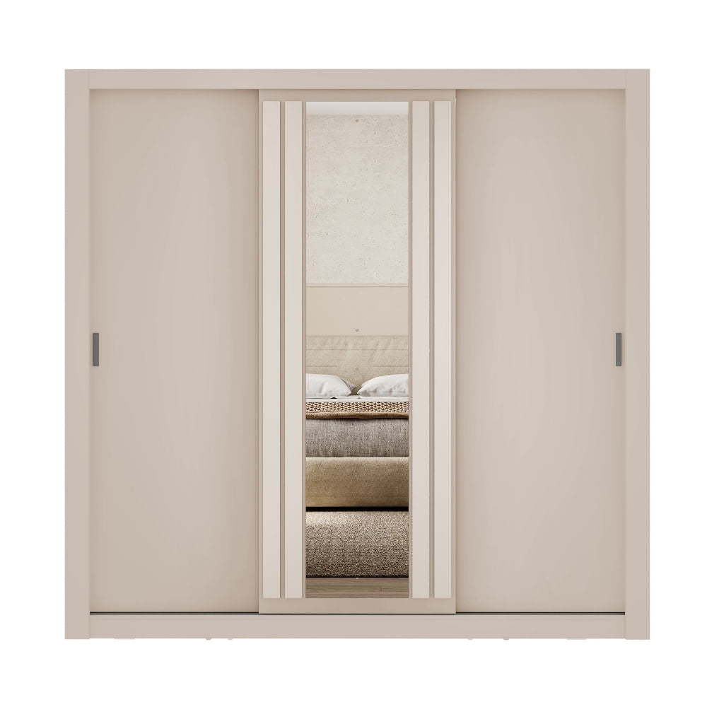 Roupeiro-Doha-3-portas-com-2-gavetas-1-Espelho-Central-Off-White-com-Linho-03