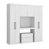 Guarda Roupa Casal 6 Portas 2 Gavetas Porto Branco Carraro - imagem 3