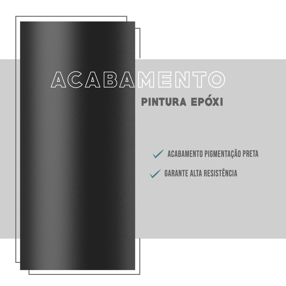 Mesa de Jantar Retangular 1,2m 1586 Carraro Freijó/Preto - imagem 7