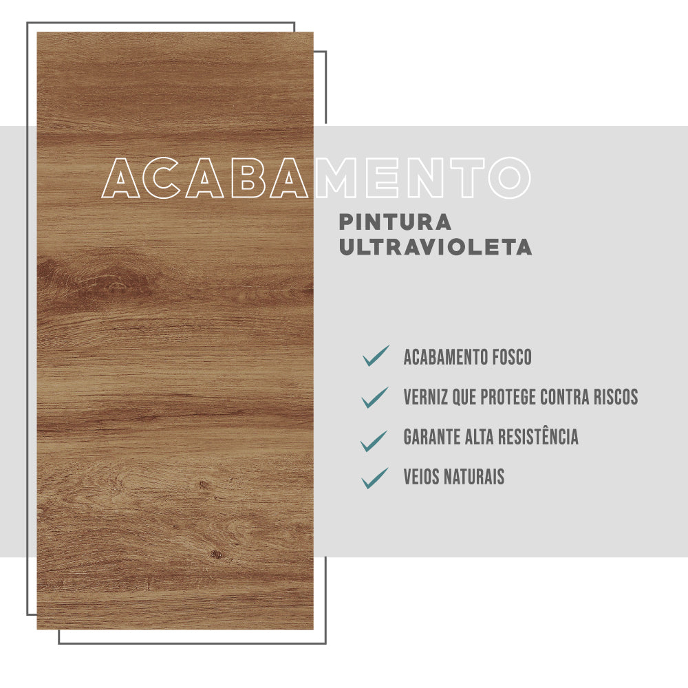 Mesa de Jantar Retangular 1,2m 1586 Carraro Freijó/Preto - imagem 4