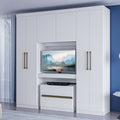 Guarda Roupa Casal 6 Portas 2 Gavetas Porto Branco Carraro - imagem 1