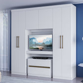 Guarda Roupa Casal 6 Portas 2 Gavetas Porto Branco Carraro - imagem 1