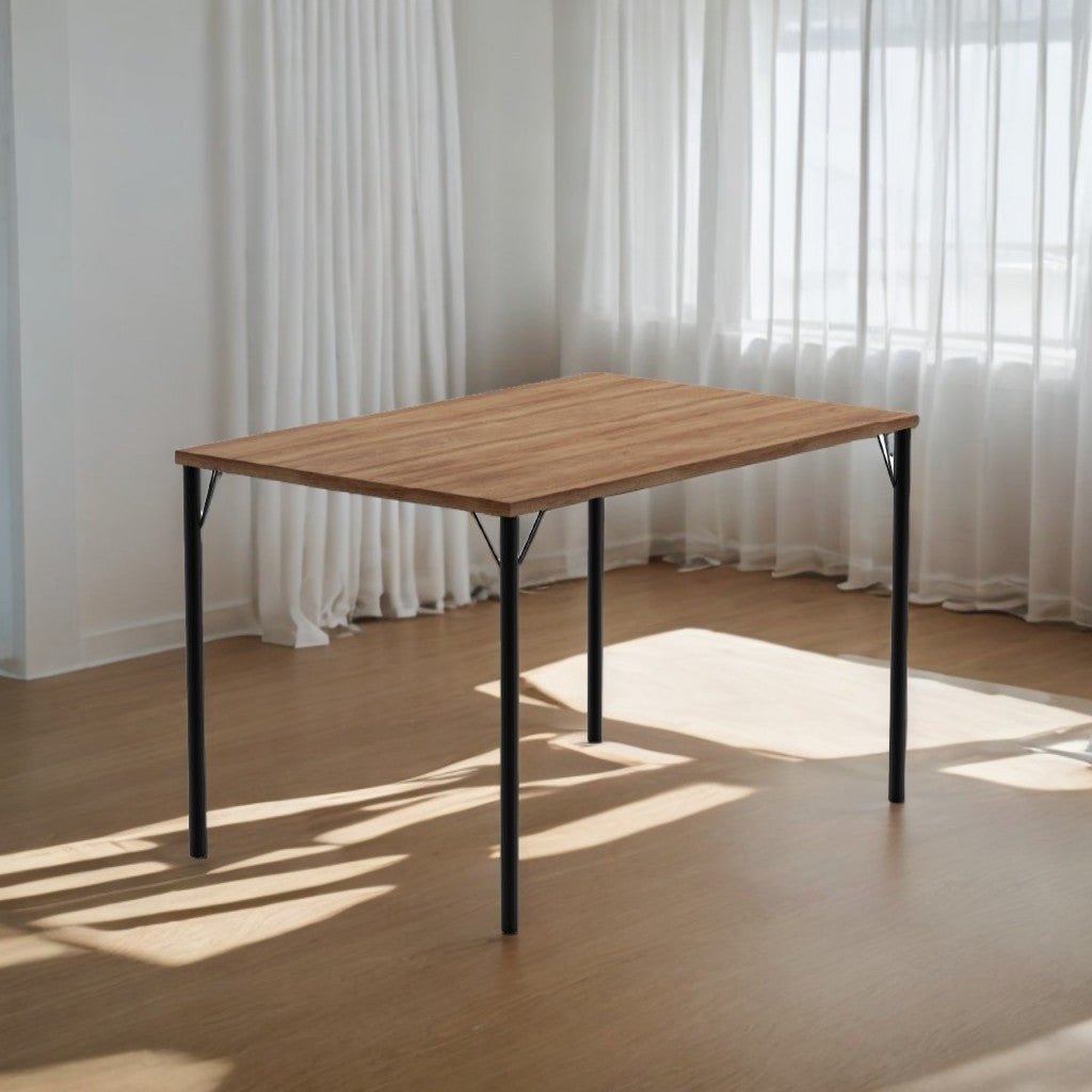 Mesa de Jantar Retangular 1,2m 1586 Carraro Freijó/Preto - imagem 9