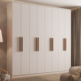 Guarda Roupa Casal com 8 portas e 4 gavetas Austin Carraro Branco - imagem 1