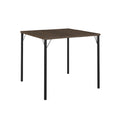 Mesa de Jantar Tampo Madeirado e Tubos Preto Carraro - imagem 1