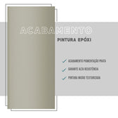 Mesa de Jantar Tampo Freijó e Tubo Prata 1547 Carraro - imagem 6