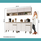 Armário de Cozinha Compacta  Atlanta Foyer Carraro Branco