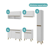 Armário de Cozinha Completa Atlanta Vector Carraro Branco