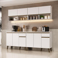 Armário de Cozinha Compacta  Atlanta Foyer Carraro Branco