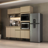 Armário de Cozinha Compacta Atlanta Skyline Carraro Amêndoa