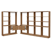 Guarda-Roupas Closet Modulado Alasca One 360cm 6 Peças com 4 Gavetas e Cabideiros Freijó Carraro