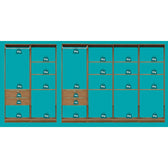Guarda-Roupas Closet Modulado Alasca 360cm 6 Peças com 4 Gavetas e Cabideiros Freijó Carraro
