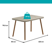 Conjunto Sala de Jantar 4 Cadeiras Isis Carraro Petra Rosê