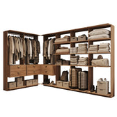 Guarda-Roupas Closet Modulado Alasca 360cm 6 Peças com 6 Gavetas e Cabideiros Freijó Carraro