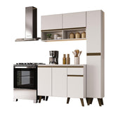 Armário de Cozinha Compacta Atlanta Gallery Slay Carraro Branco