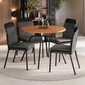 Conjunto Sala de Jantar 4 Cadeiras Georgia Carraro Preto