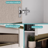Armário de Cozinha Compacta  Atlanta Foyer Carraro Branco