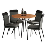Conjunto Sala de Jantar 4 Cadeiras Georgia Carraro Preto