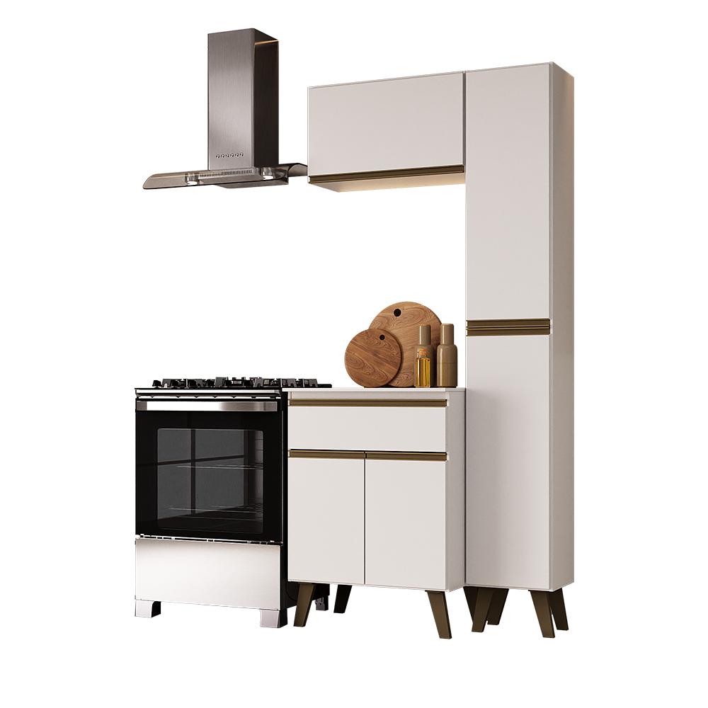 Armário de Cozinha Compacta Atlanta Atelier Carraro Branco
