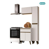 Armário de Cozinha Compacta Atlanta Atelier Carraro Branco