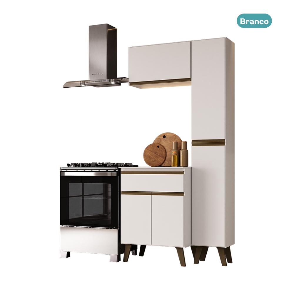 Armário de Cozinha Compacta Atlanta Atelier Carraro Branco