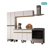 Armário de Cozinha Compacta  Atlanta Apex Carraro Branco